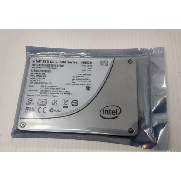 SSD диск SSDSC2BB480G4, S3500, Intel, 480 Гб, SATA, 2.5