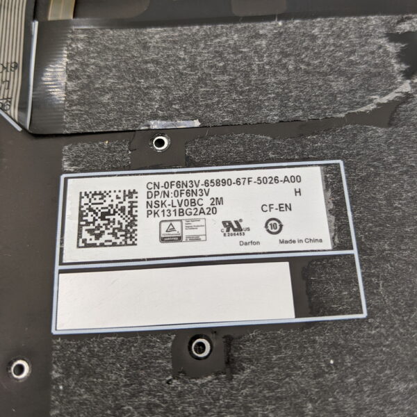 Клавиатура 0F6N3V, Dell XPS 15 9550 — изображение 3
