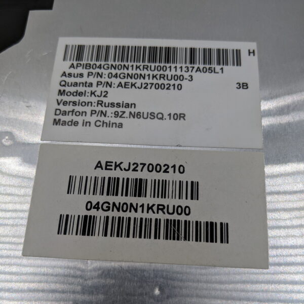 Клавиатура 04GN0n1kru00-3, Asus UL30, K42, X42E, K42J, A42J, UL30VT, UL80A, N43SN, K43, P43SJ, X43S, B43J, K43SJ, K84, N82JG, N82, U31, U30, U31SD, U35, K41, U41JF, X44, X44L, UL30A, черная с рамкой, гор. Enter — изображение 3