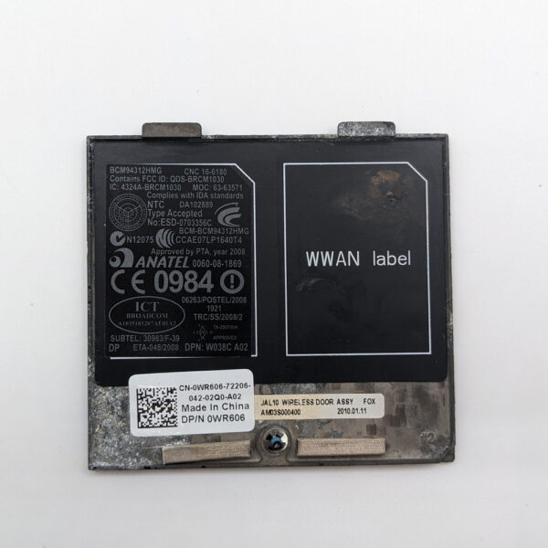 Крышка DDR, HDD, WI-FI 0wr606, Dell Latitude E4300 — изображение 2