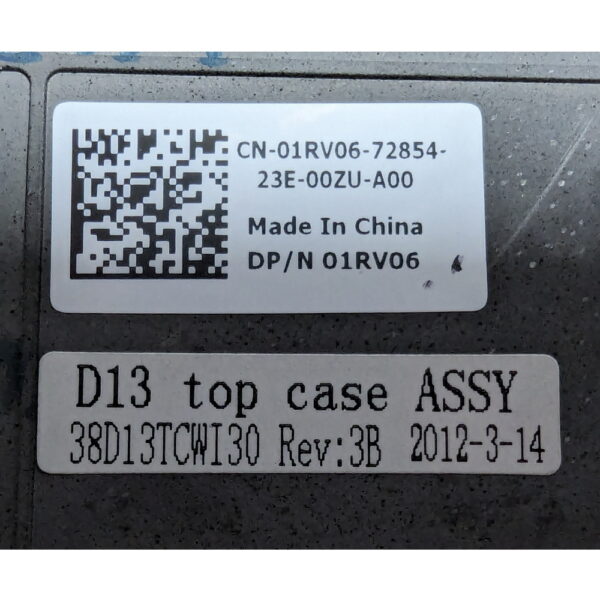 Топкейс 01rv06, 38D13TCW130, Dell XPS 13 L321X — изображение 3