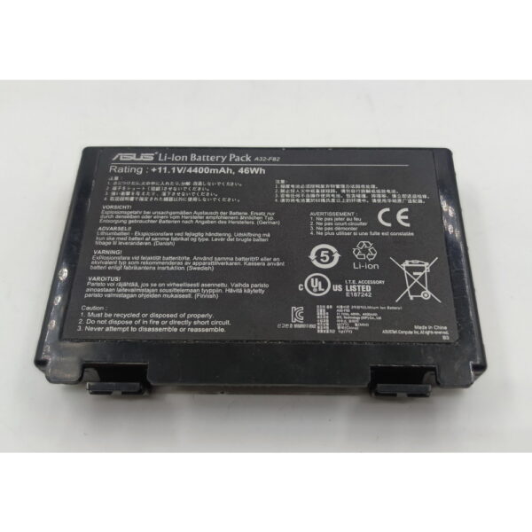 Аккумулятор a32-f82, Asus K40, K50, K70, F82, X5, 4400mAh, 11.1V, СОСТОЯНИЕ НЕ ИЗВЕСТНО, ПРОДАЕТСЯ КАК ЗАГЛУШКА! — изображение 2
