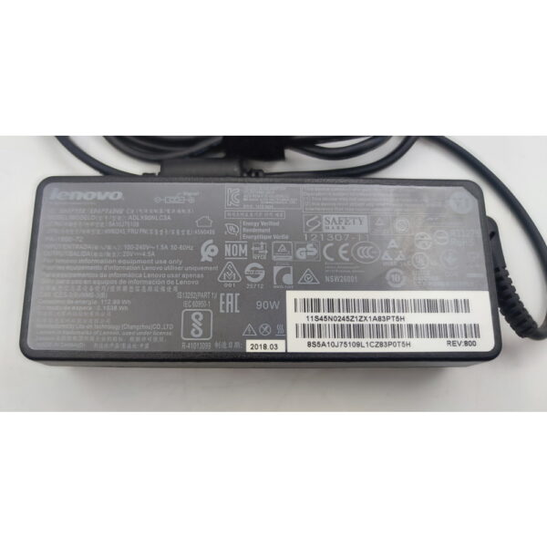 Блок питания 45N0500, adlx90ncc3a, SA10M42797, 01FR052, 45N0249, Lenovo 20V, 4.5A, разъём прямоугольный — изображение 2