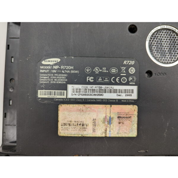Поддон BA81-06774A-T, BA75-02232A, Samsung NP R720 — изображение 3