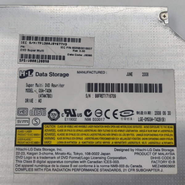 Привод DVD-RW GSA-T40N, V000120890, Hitachi-LG — изображение 3