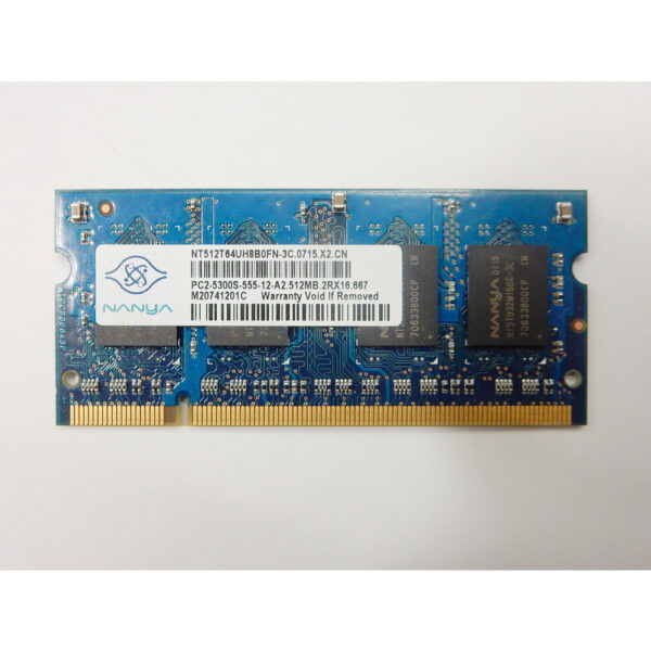 Модуль памяти NT512T64UH8B0FN-3C, Nanya, DDR2, 512Mb, 5300 — изображение 2