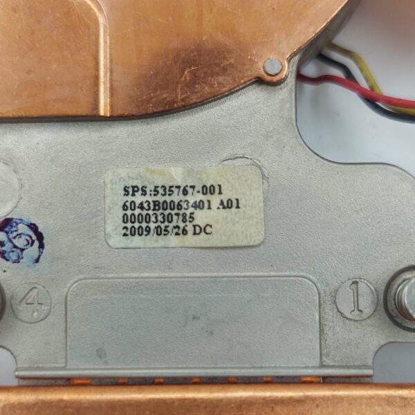 Система охлаждения 535766-001, 535767-001, HP ProBook 4411S, 4416S, 4415S, 4325S, 4326S, 4415 — изображение 3