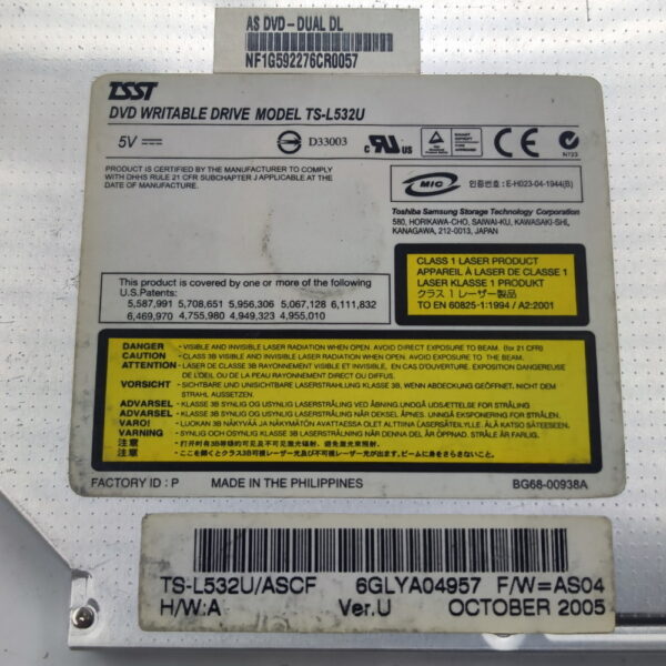 Привод DVD-RW TS-L532U, Samsung — изображение 2