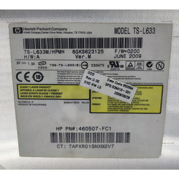 Привод DVD-RW TS-L633, TS-L633C/S0AHF, Toshiba, Samsung — изображение 2