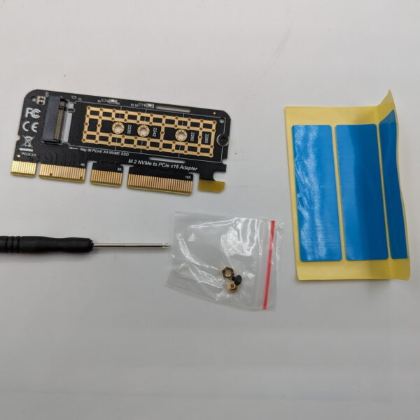 Адаптер M.2 NVMe SSD NGFF к PCIE X16