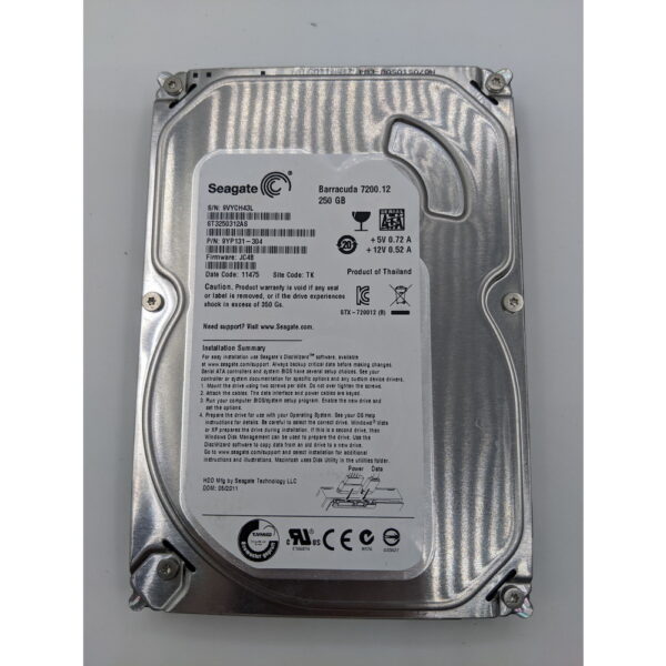Жесткий диск Seagate ST3250312AS, 250 Гб, SATA, 7200.12