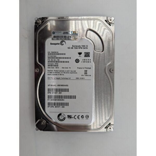 Жесткий диск ST3160318AS, Seagate, 160 Гб, SATA, 3.5