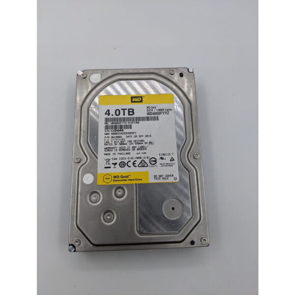 Жесткий диск WD, WD4002FYYZ, 4 Тб, Gold, SATA