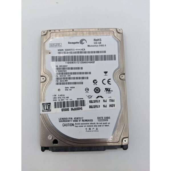 Жесткий диск Seagate ST9500325AS, 41w0789, 500 Гб, SATA
