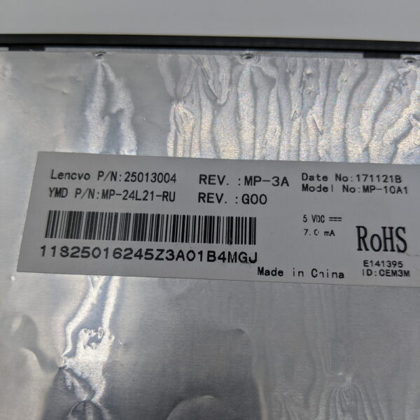 Клавиатура 25013004, MP-24L21-RU, Lenovo IdeaPad Flex 15, G500S, G505A, G505G, G505S, S500, S510, S510p, Z510, черная с рамкой, гор. Enter — изображение 2