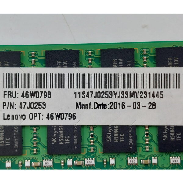 Модуль памяти 46W0798, 47J0253, HMA42GR7AFR4N-TF, SK Hynix, IBM, DDR4, 16Gb, 17000P-R — изображение 2