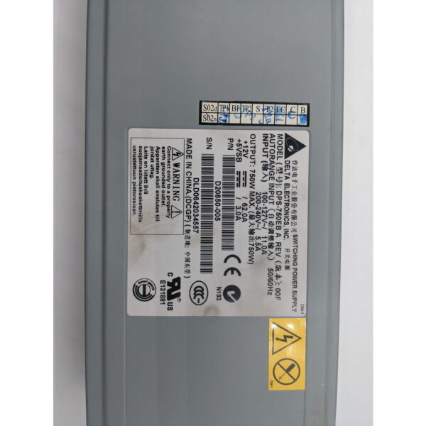 Блок питания D20850-005, DPS-750EB A, Delta, Intel SR2600, SR2625, 750 Вт — изображение 2