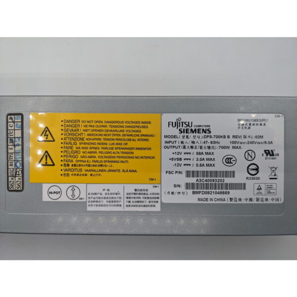 Блок Питания DPS-700KB B, Fujitsu-Siemens TX300 s4, 700 Вт — изображение 2