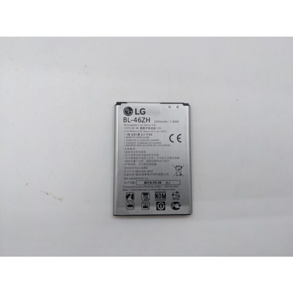 Аккумулятор BL-46ZH, LG X210DS, K7, K350E — изображение 2