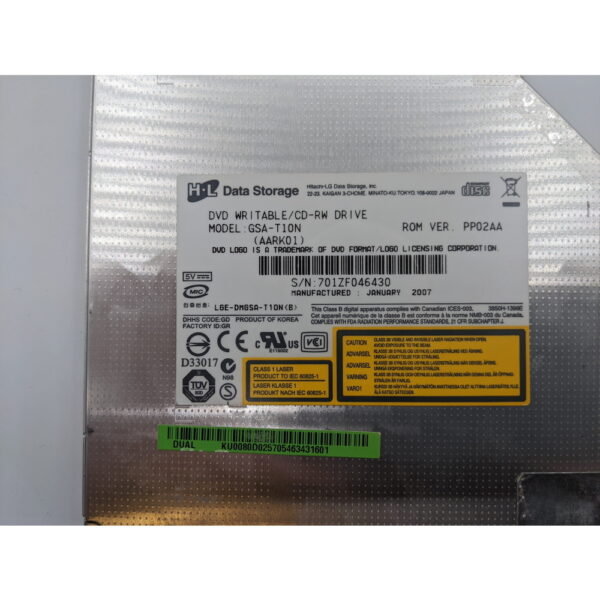Привод DVD-RW gsa-t10n, aark01, Acer Aspire 3693wlmi — изображение 3