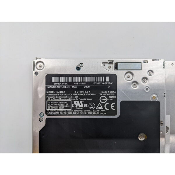 Привод DVD-RW 678-1451f, UJ868A, Apple MacBook A1278, A1286 — изображение 3
