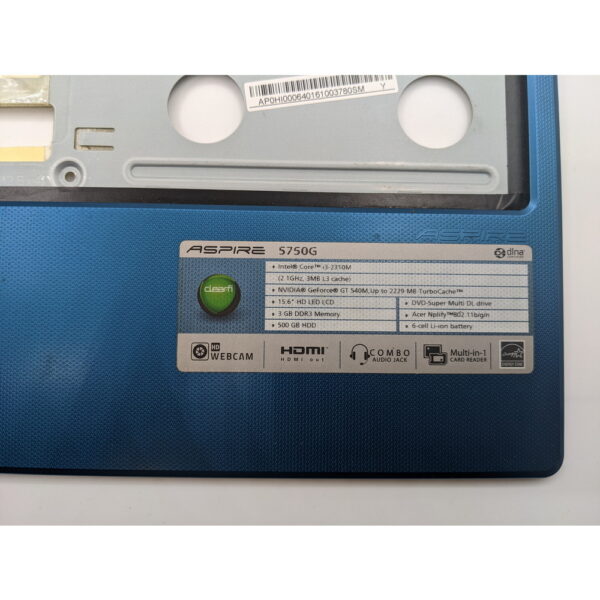Топкейс ap0hi000640, Acer Aspire 5750, 5750G, 5750Z, 5750ZG — изображение 3