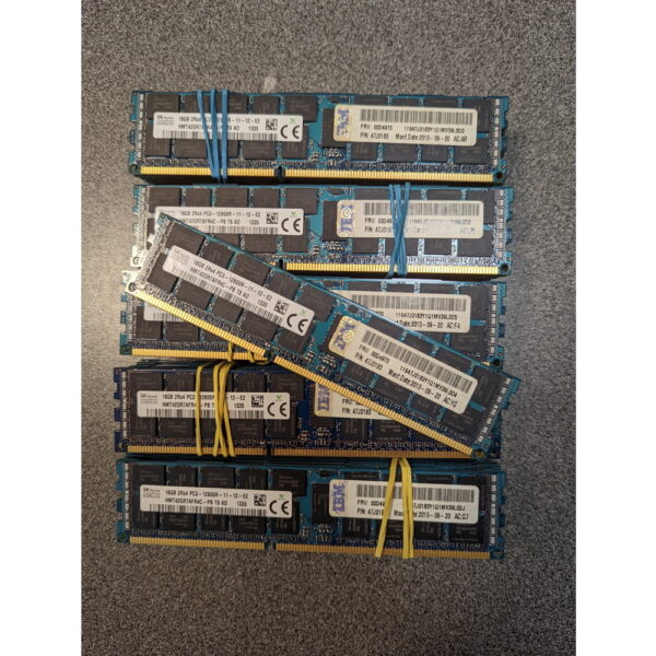 Модуль памяти 00D4970, 47J0183, HMT42GR7AFR4C-PB, SK Hynix, IBM, DDR3, 16Gb, 12800R — изображение 2