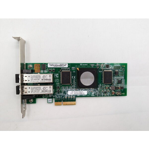 Контроллер Fibre Channel QLE2462, 375-3356-02, Qlogic, Oracle, Sun, 2 x 4 Гбит/сек, PCIe, HBA