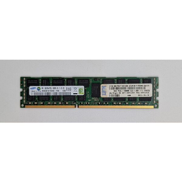 Модуль памяти 49Y1415, M393B1K70DH0-YH9, 47J0136, 49Y1397, Samsung, IBM, DDR3, 8Gb, 10600