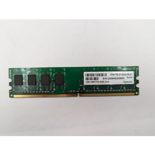 Модуль памяти 78.01GA0.9L5, Apacer, DDR2, 1Gb, 6400