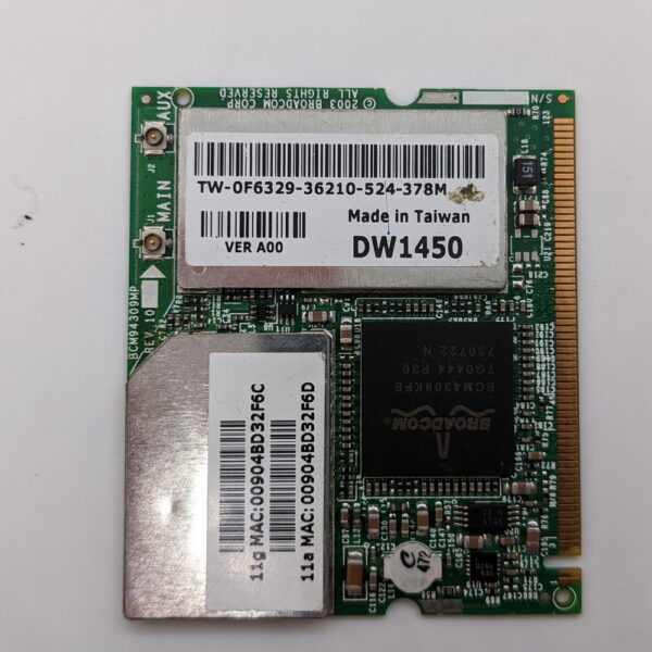 Wi-Fi модуль 0f6329, dw1450, Broadcom, Dell Latitude D610