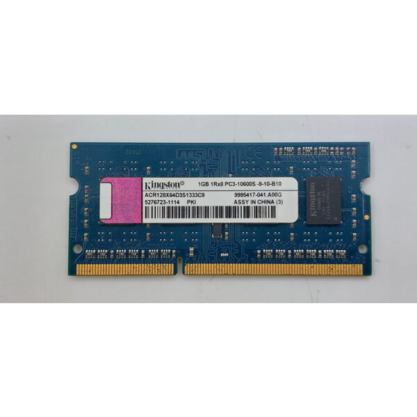 Модуль памяти ACR128X64D3S1333C9, Kingston, DDR3, 1GB, 10600