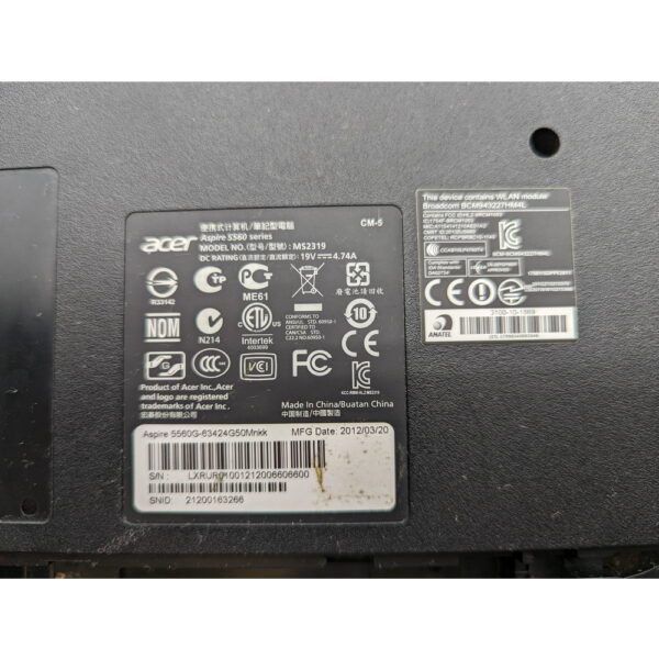 Поддон wis604mf200041, Acer Aspire 5560 — изображение 3