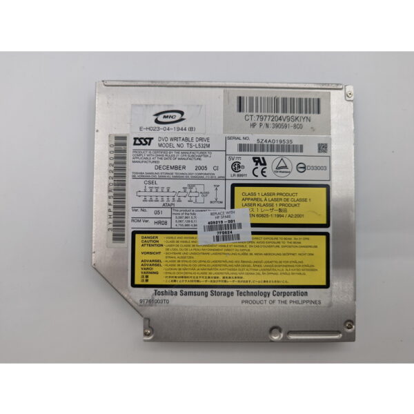 Привод DVD-RW TS-L532M, 409219-001, 390591-8c0, Toshiba, HP DV1300, DV1400, DV1500, DV1600