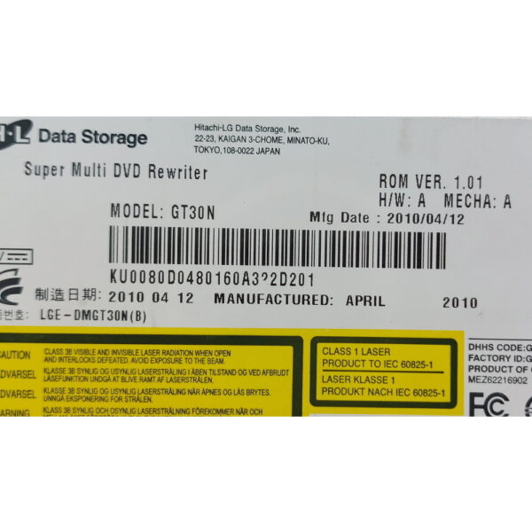 Привод DVD-RW gt30n, Hitachi-LG — изображение 3