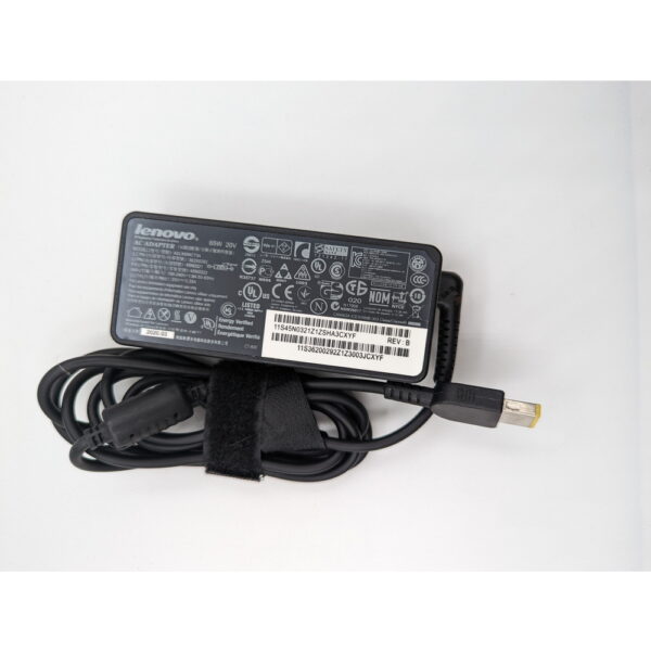 Блок питания 45n0321, Lenovo, 20V 3.25A 65W прямоугольный разъем — изображение 3