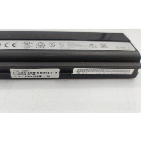 Аккумулятор a32k52, Asus A40, A50, A52, B53, K42, K52, K62, N82, P42, P52, P62, P82, X42, X5I, X52, X67, X8C, 4400mAh, 10.8-11.1V, СОСТОЯНИЕ НЕ ИЗВЕСТНО, ПРОДАЕТСЯ КАК ЗАГЛУШКА! — изображение 2