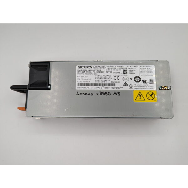 Блок питания 00Yl552, 00Yl553, 700-013702-0000, 700-013702-0200, IBM x3650 M5, x3550 M5, 550 Вт — изображение 3