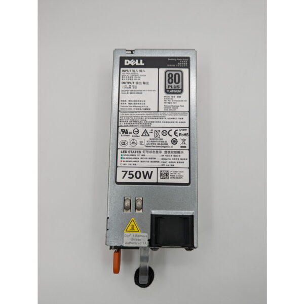 Блок питания 0N30P9, F750E-S0, Dell PowerEdge R820, R720, R620, R520, T620, T420, T320, 750 Вт