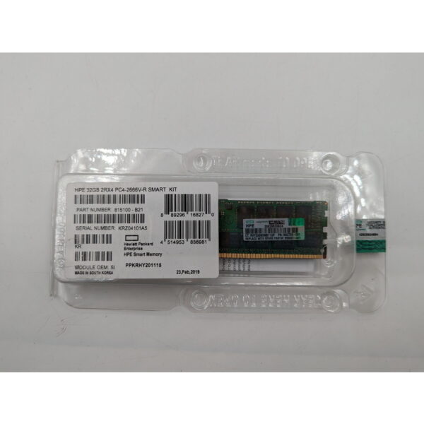 Модуль памяти 850881-001, 840758-091, 815100-b21, HP, DDR4, 32Gb