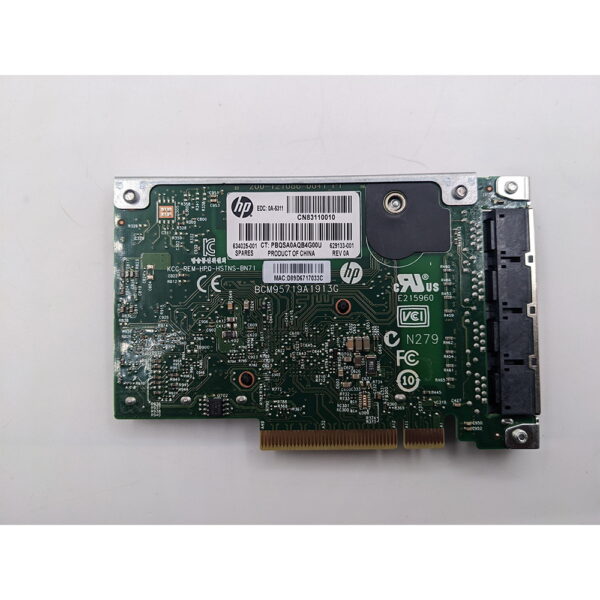 Сетевая карта HP, 634025-001, 629133-001, 331FLR, hstns-bn71, 200-121086-0041, FlexibleLOM, 4 x RJ45, 1 Гбит/с — изображение 3