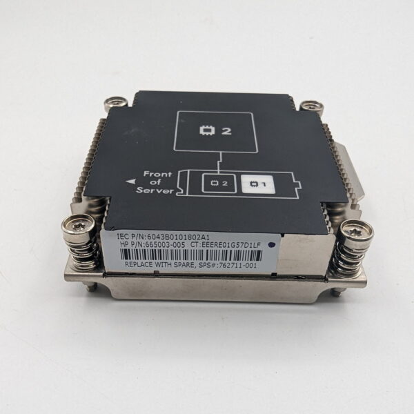 Радиатор 762711-001, 665003-005, 6043B0101802A1, 715824-001, 730246-001, HP ProLiant BL460C Gen8 CPU2