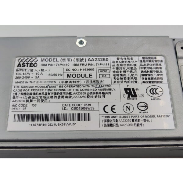 Блок питания 74P4410, 74P4411, AA23260, IBM x346, 625 Вт — изображение 2