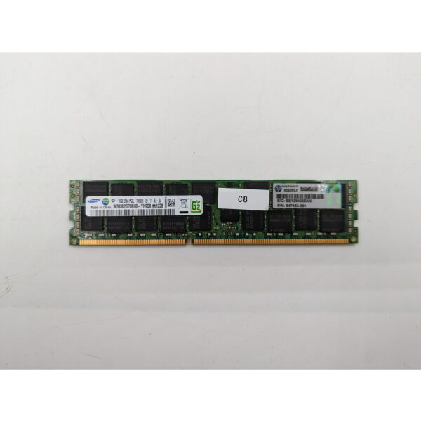 Модуль памяти 647653-081, M393B2G70BH0-YH9, Samsung, HP, DDR3, 16Gb, 10600R