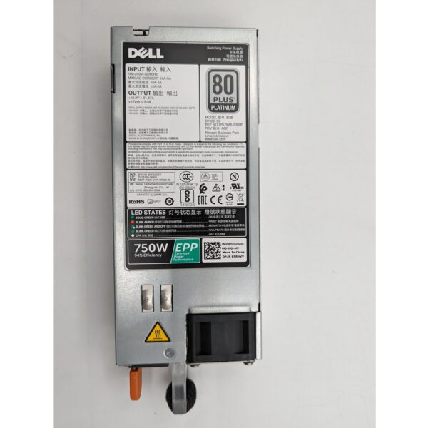 Блок питания 05RHVV, D750E-S6, Dell PowerEdge R530, R630, R730, 750 Вт
