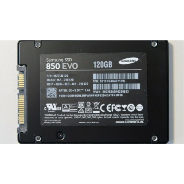 SSD диск MZ7LN120, Samsung 850 EVO, 120 Гб, SATA, 2.5