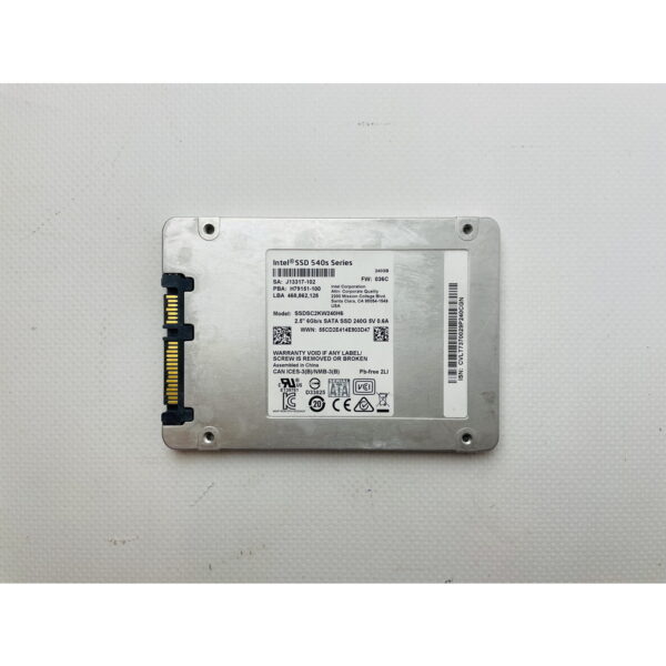 SSD диск SSDSC2KW240H6, 540s, Intel, 240 Гб, SATA, 2.5