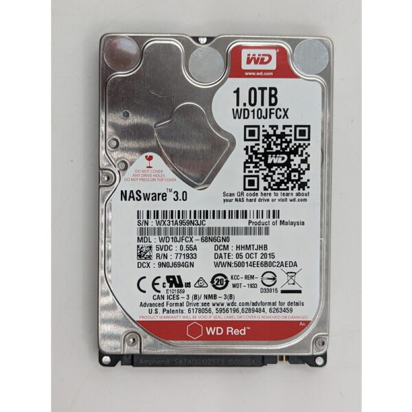 Жесткий диск wd10jfcx, WD Red, 1 Тб, SATA, 2.5
