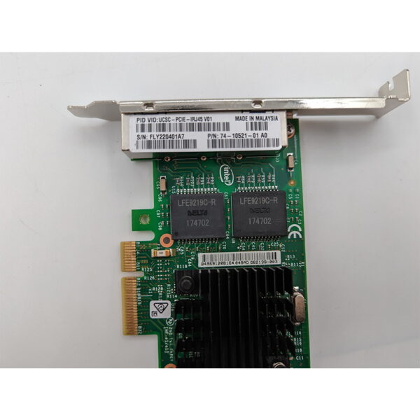 Сетевая карта Cisco, Intel, 74-10521-01, I350, PCI-E, 4 x RJ45, 1 Гбит/с — изображение 2