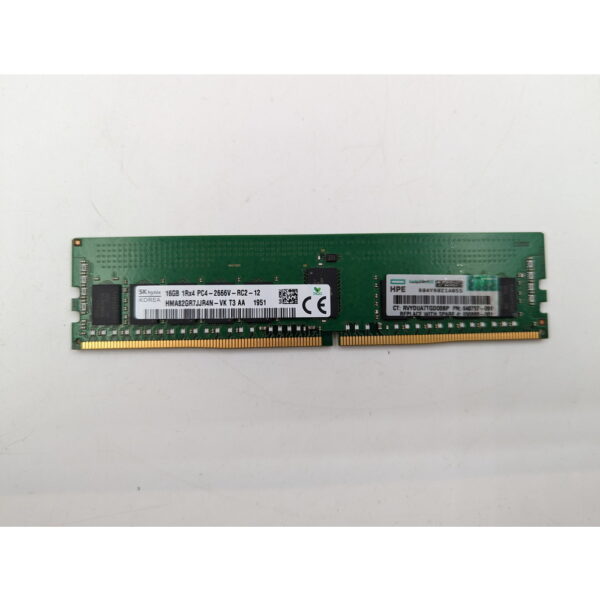 Модуль памяти 840757-091, HMA82GR7JJR4N-VK, SK Hynix, HP, DDR4, 16Gb